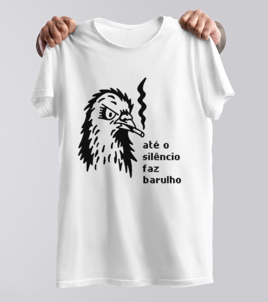 Até O Silêncio Faz Barulho Angry Bird T-Shirt