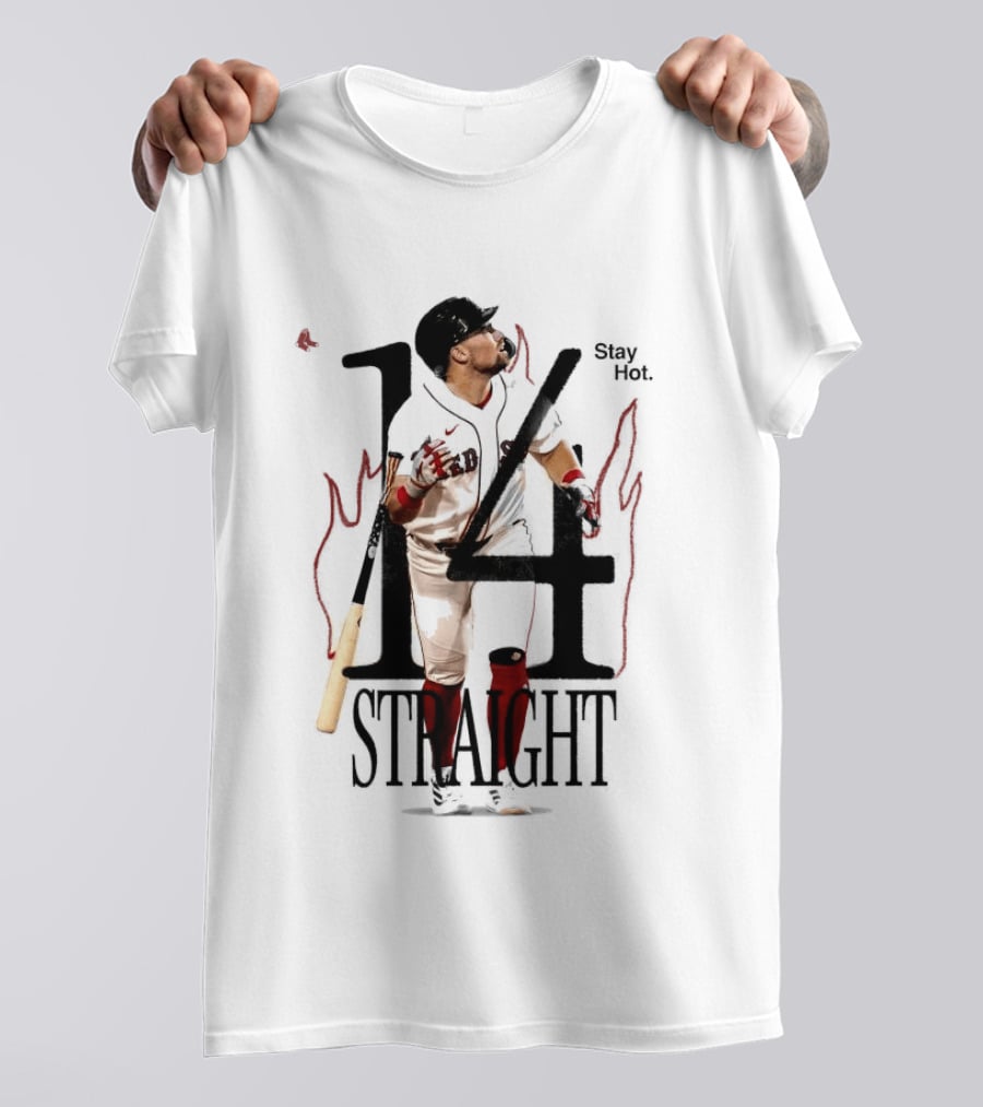 Boston Red Sox Stay Hot 14 Straight Baseball Triumph T-Shirt
