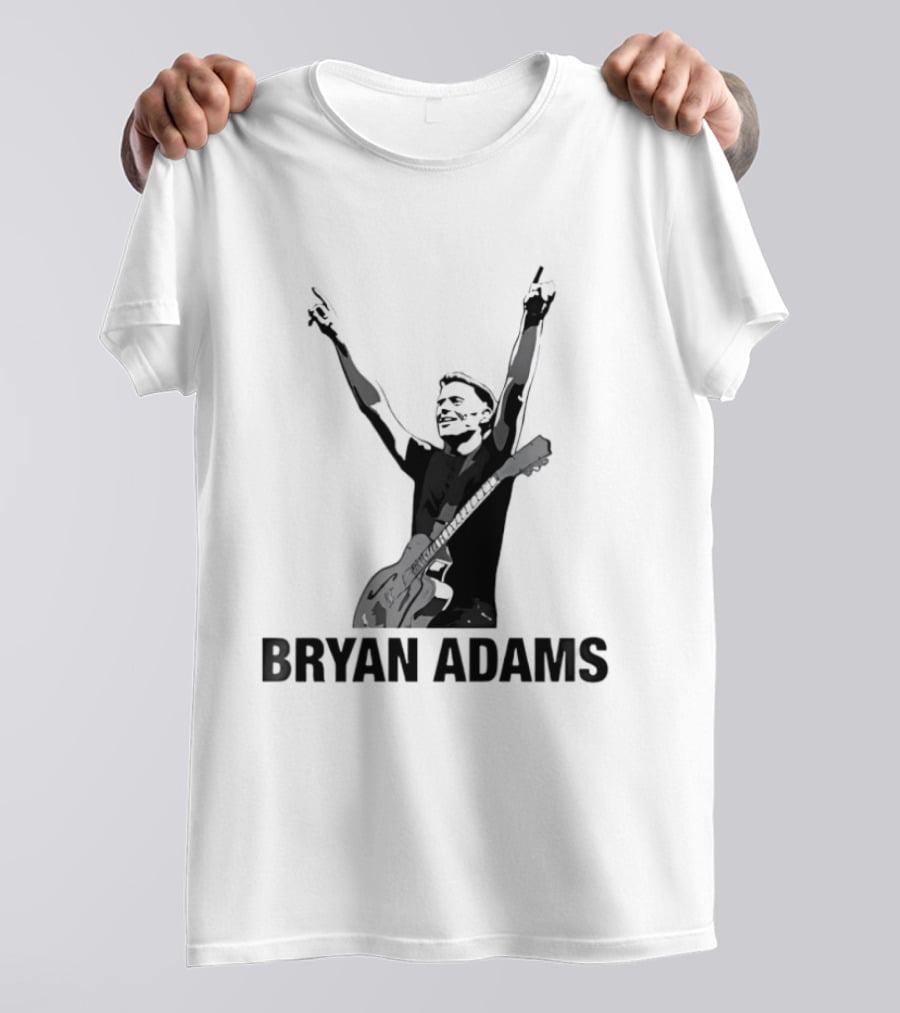 Bryan Adams Guitar Celebration Pose T-Shirt