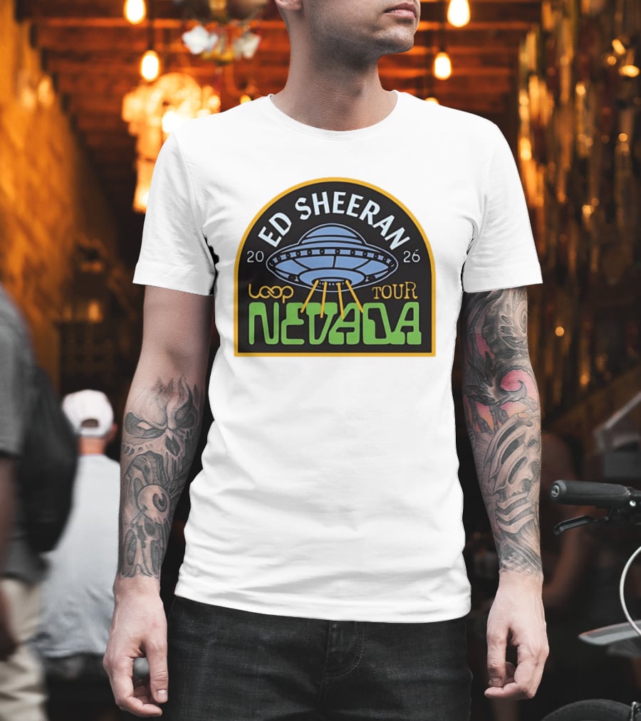 Ed Sheeran 2026 Nevada Loop Tour UFO T-Shirt