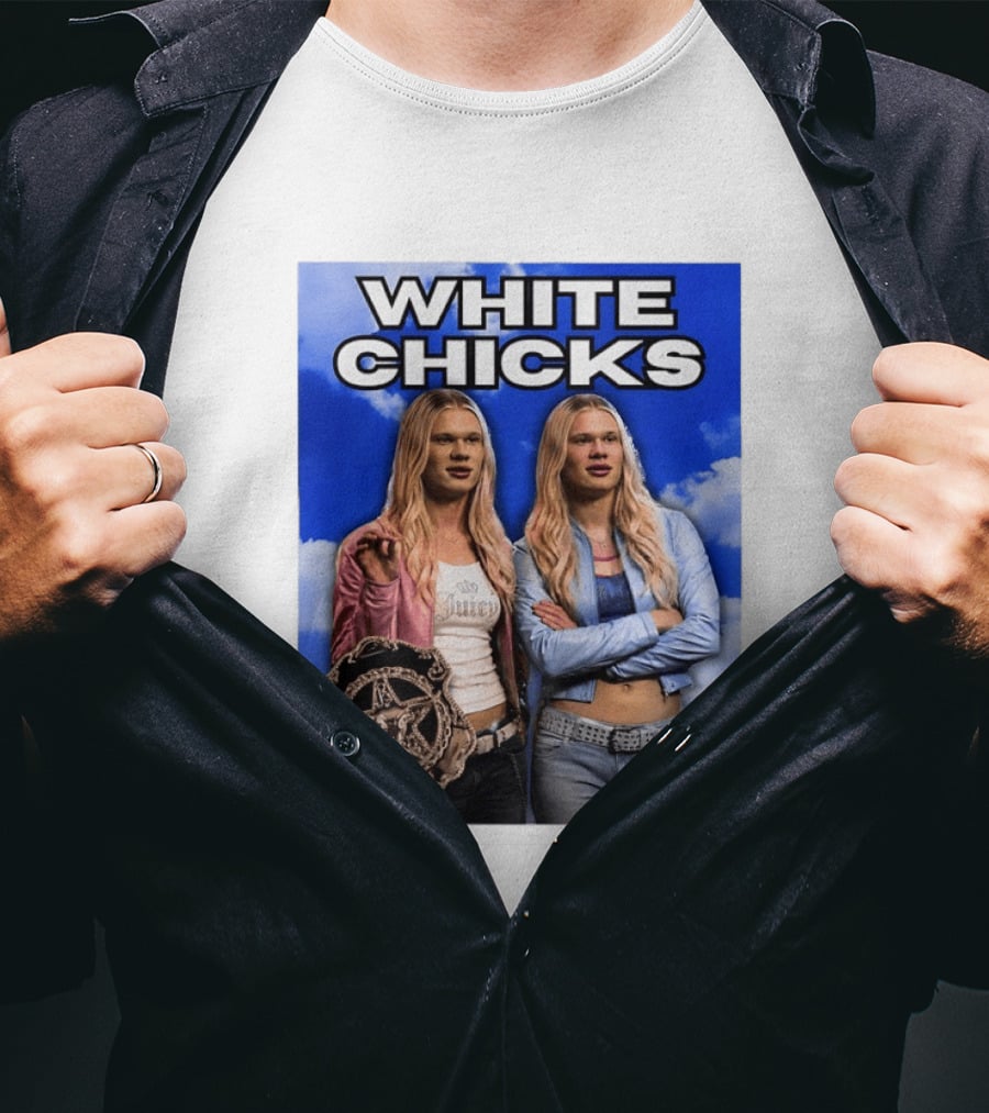 Erling Haaland White Chicks Meme Juicy Couture Style Retro Comedy T-Shirt