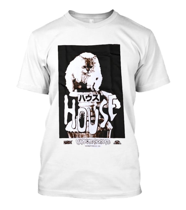 House Hardcore Chocolate Cult Classics Cat Horror T-Shirt