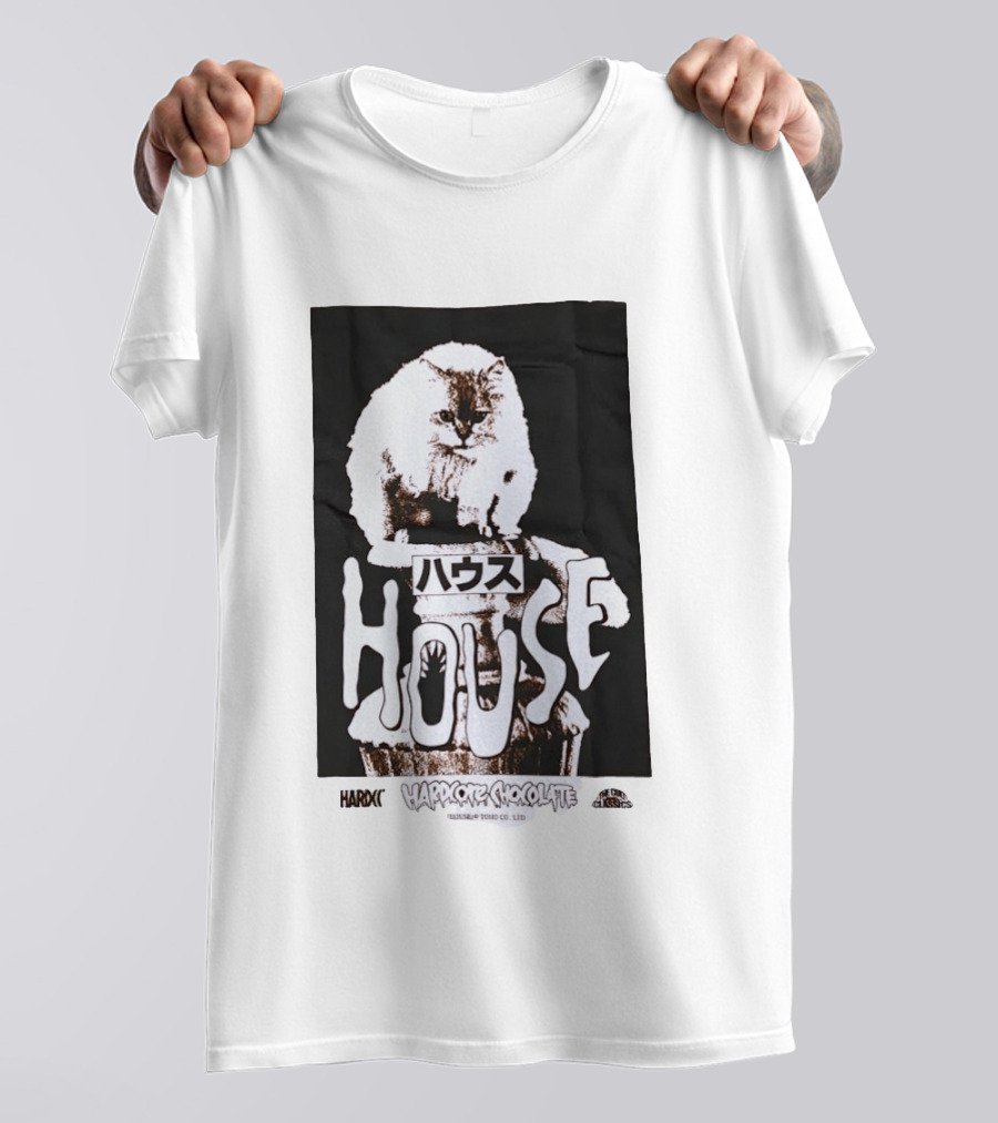 House Hardcore Chocolate Cult Classics Cat Horror T-Shirt