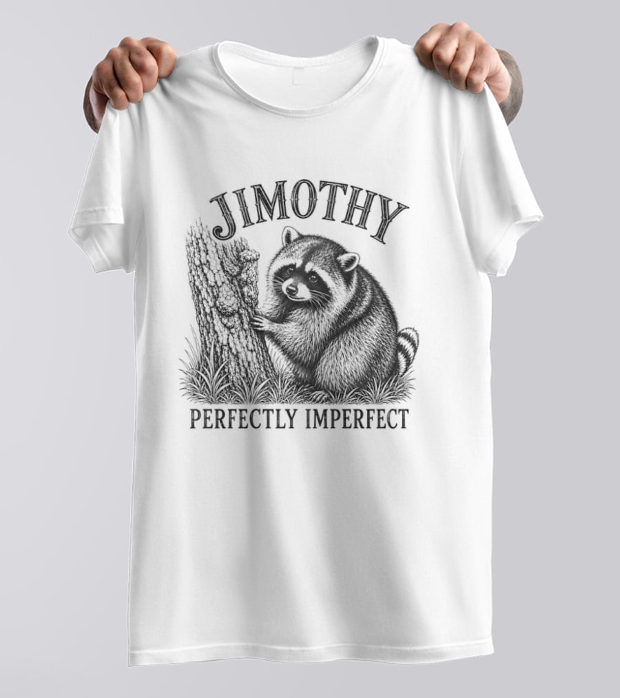 Jimothy Perfectly Imperfect Raccoon Forest T-Shirt