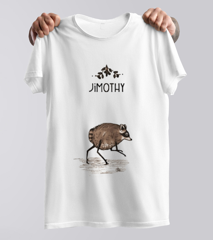 Jimothy Raccoon Vintage Style With Acorns T-Shirt