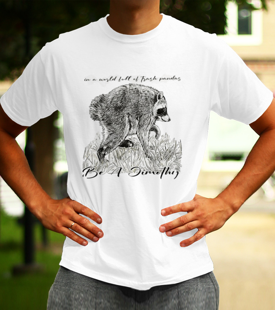 Be A Dimothy In A World Full Of Trash Pandas Jimothy Raccoon T-Shirt