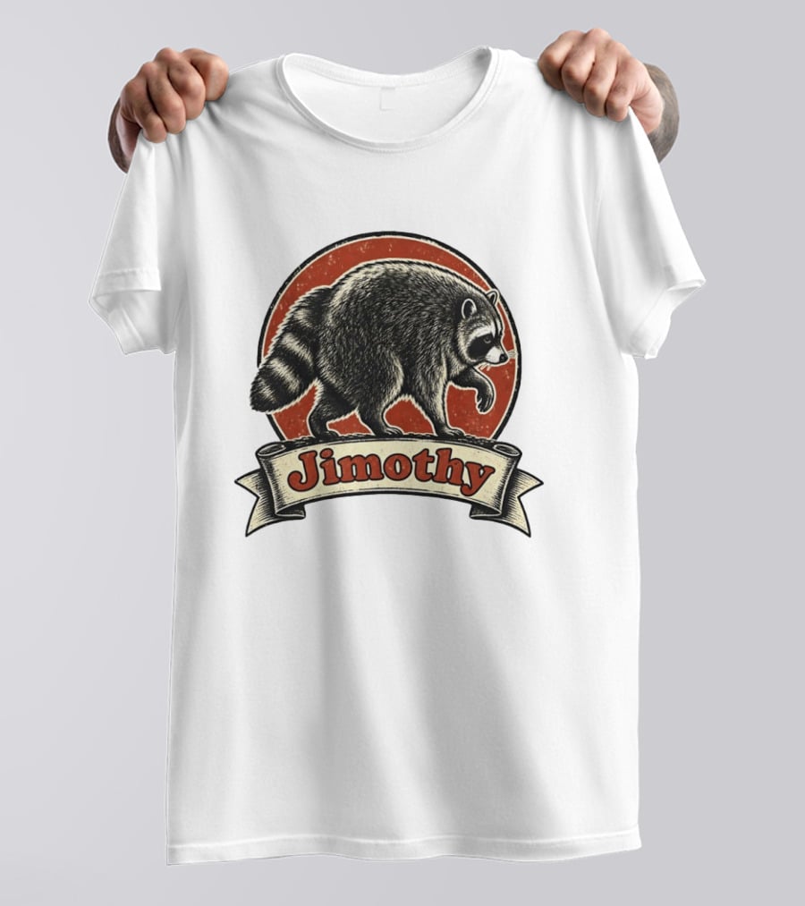 Jimothy Raccoon Vintage Style Meme T-Shirt