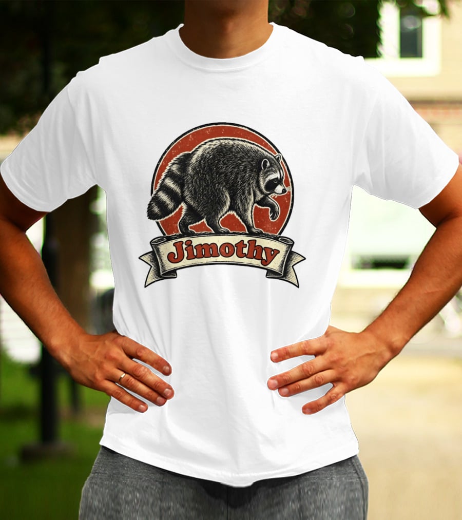 Jimothy Raccoon Vintage Style Meme T-Shirt