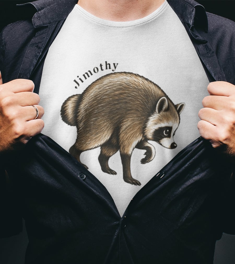 Jimothy Raccoon Seattle Ballard Walking Raccoon T-Shirt
