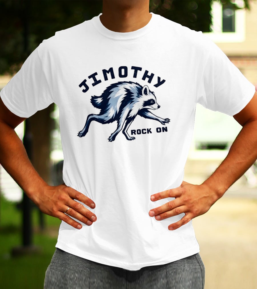 Jimothy Rock On Raccoon T-Shirt