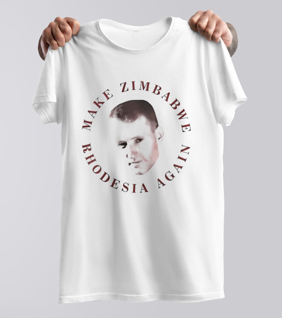 Make Zimbabwe Rhodesia Again Ian Smith Political Face T-Shirt