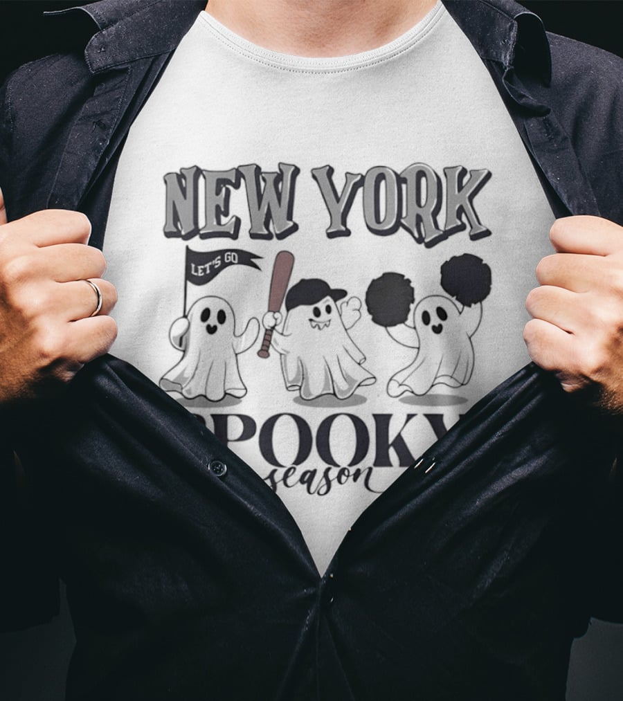 New York Spooky Season Ghosts Halloween Fun T-Shirt