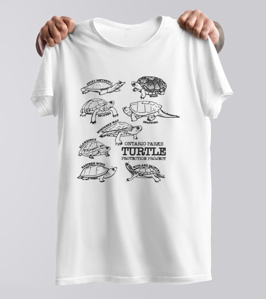 Ontario Parks Turtle Protection Project Species Guide Turtles T-Shirt