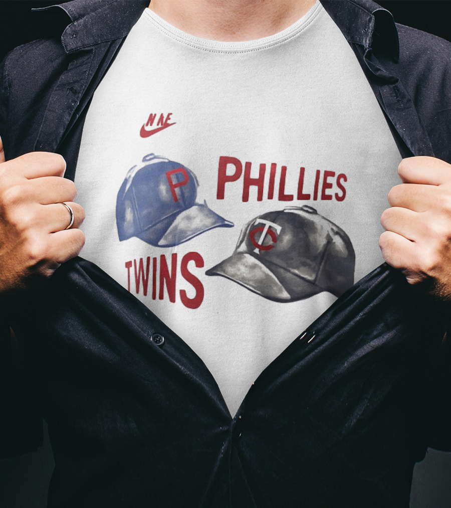 Nike Phillies Twins Baseball Caps 2026 Matchup T-Shirt