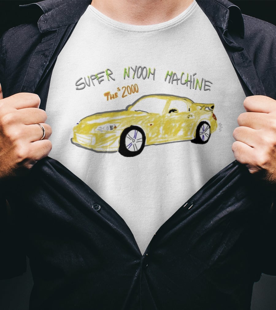 Super Nyoom Machine The S2000 JDM Car Enthusiast Yellow Racer T-Shirt