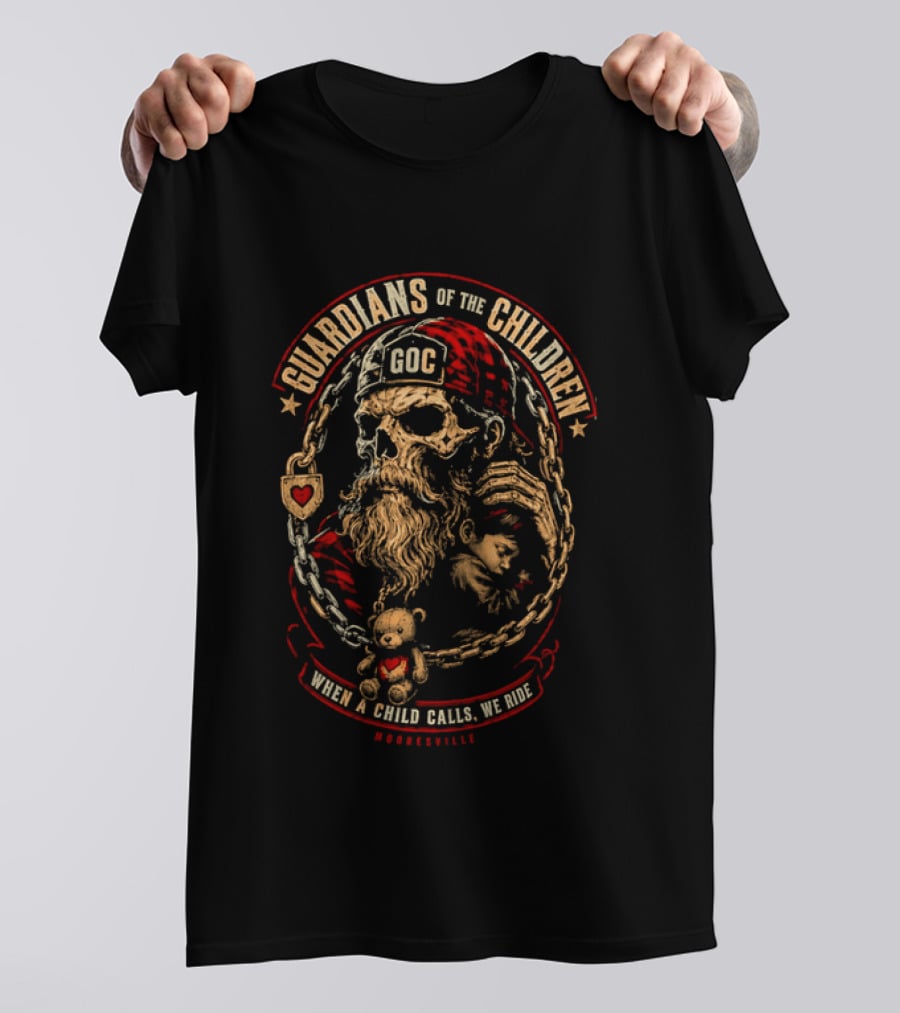 Guardians Of The Children GOC When A Child Calls We Ride Mooresville T-Shirt