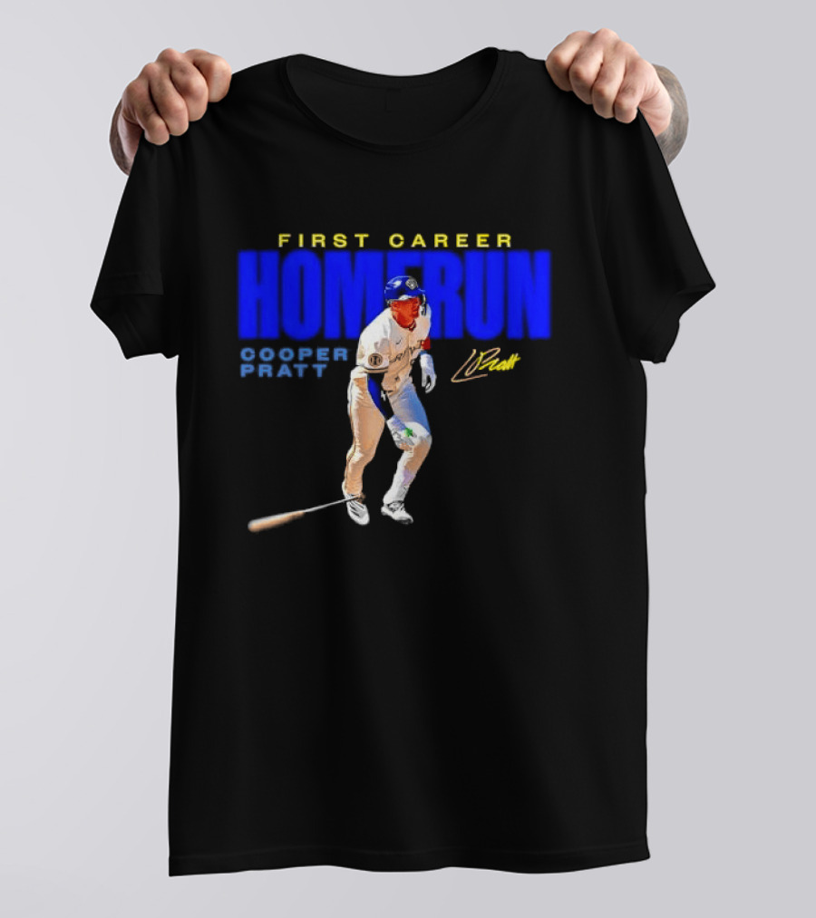 First Career Homerun Cooper Pratt Milwaukee Brewers T-Shirt