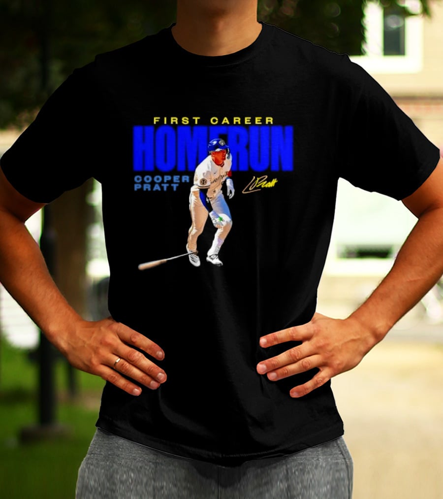 First Career Homerun Cooper Pratt Milwaukee Brewers T-Shirt