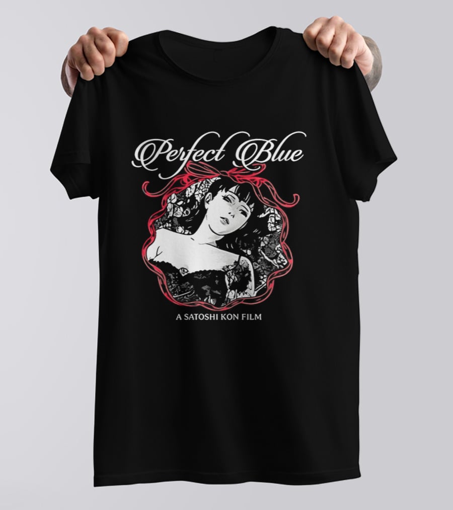 Perfect Blue A Satoshi Kon Film Bold Red Ribbon Frame T-Shirt