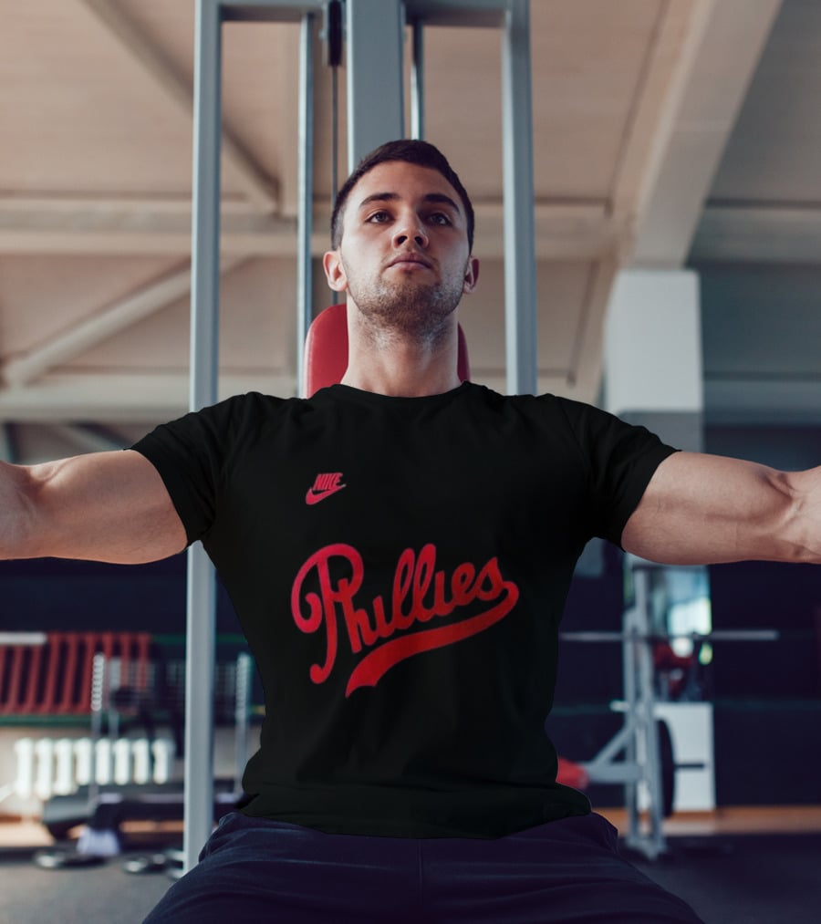 Philadelphia Phillies 2026 Field Of Dreams Phillies Nike Wordmark T-Shirt
