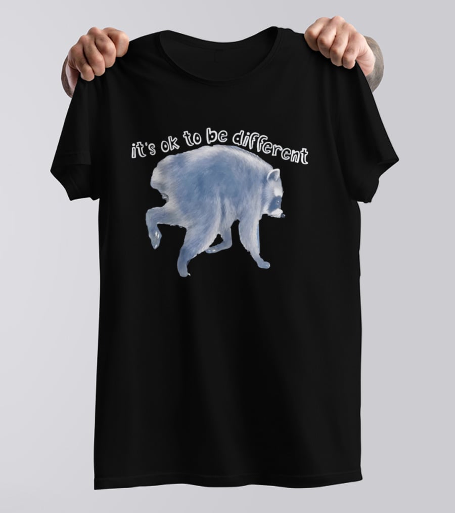 It's OK To Be Different Jimothy Raccoon T-Shirt