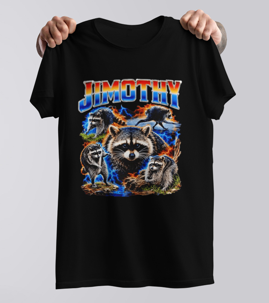 Jimothy Raccoon Wildlife Adventure Seattle Trash Panda T-Shirt