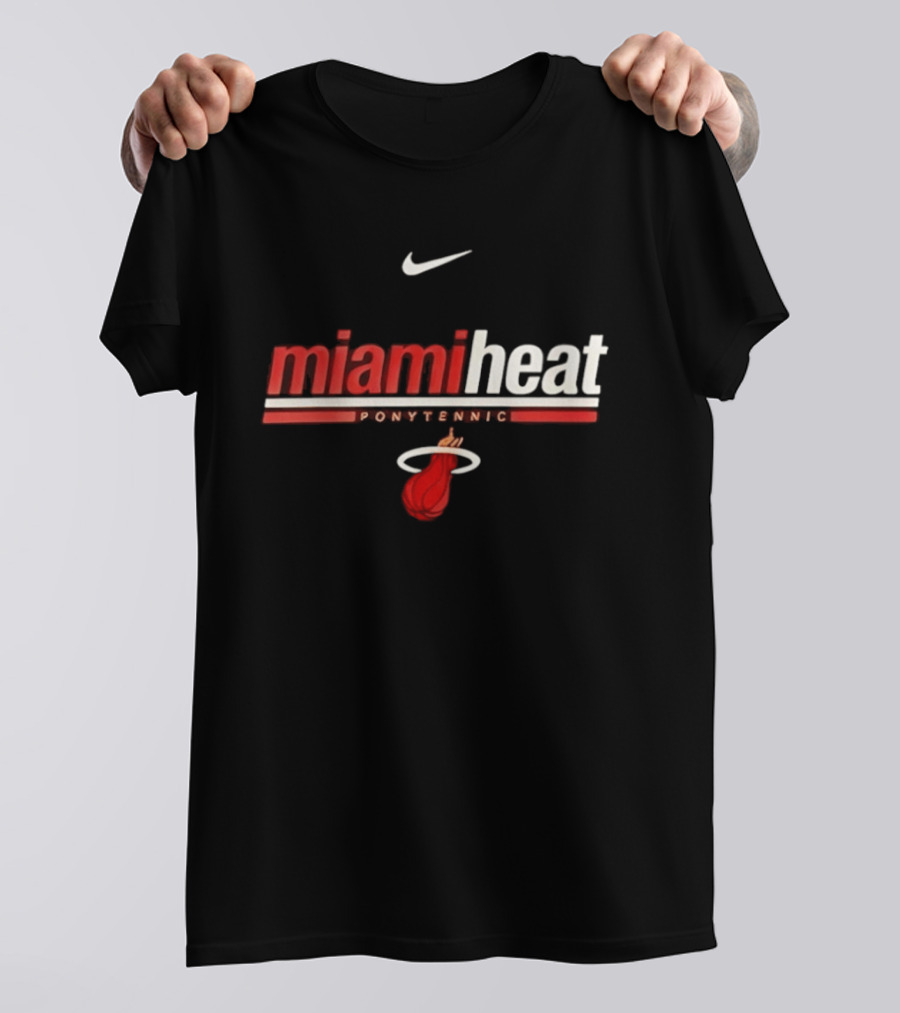Nike Miami Heat Shaquille O Neal Ponytennis NBA T-Shirt