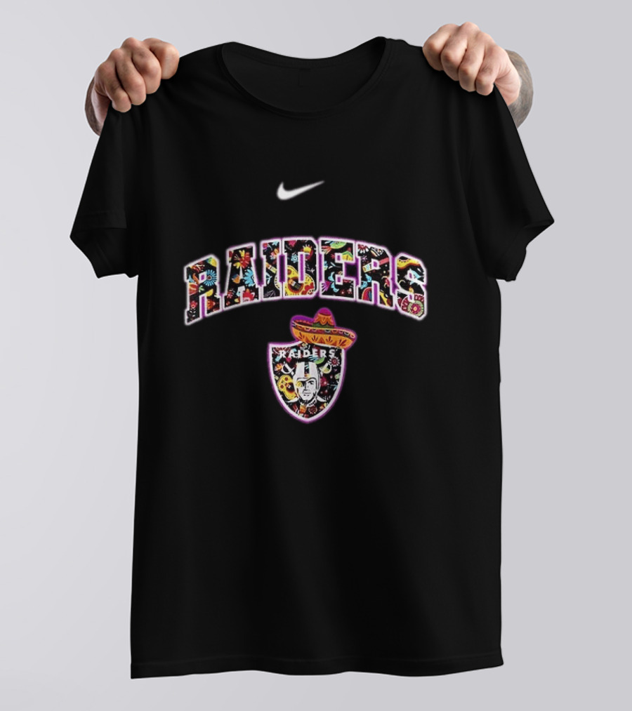Las Vegas Raiders Hispanic Heritage Sombrero Nike Fiesta T-Shirt