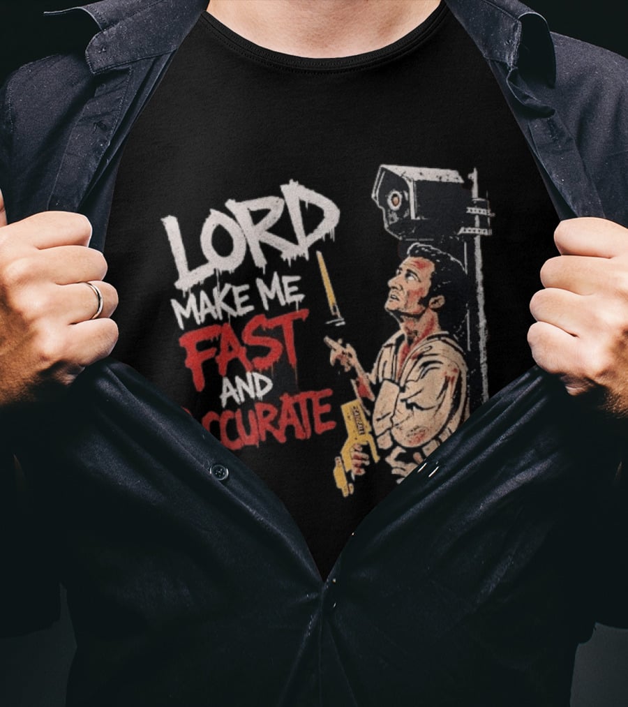 Lord Make Me Fast And Accurate Star Wars Lightsaber Jedi T-Shirt