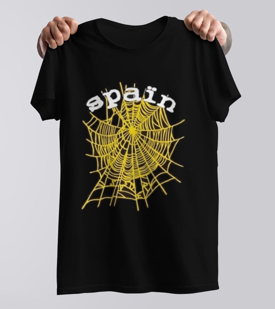 Spain Web Spider Yellow Web T-Shirt