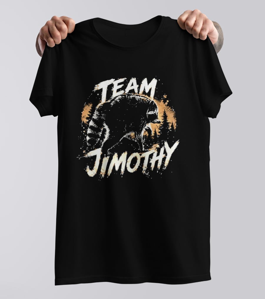 Team Jimothy Distressed Raccoon T-Shirt
