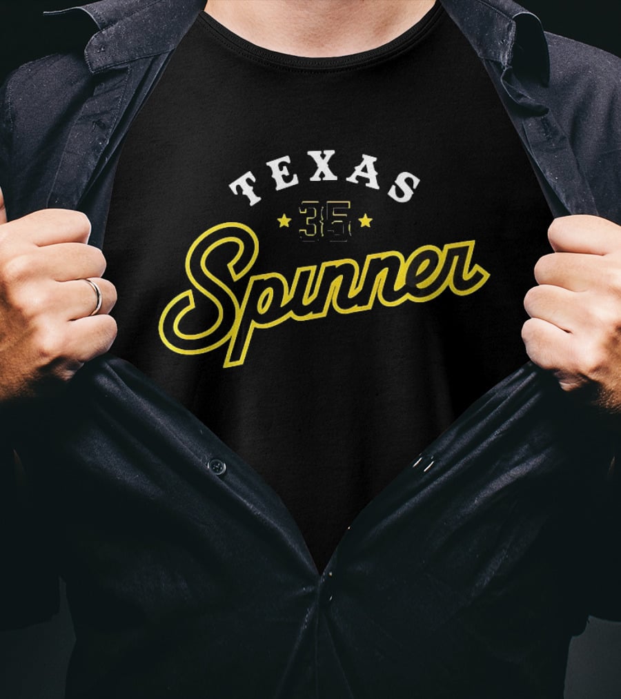 Texas Spinner 35 Braxton Ashcraft Pittsburgh Pirates Baseball T-Shirt