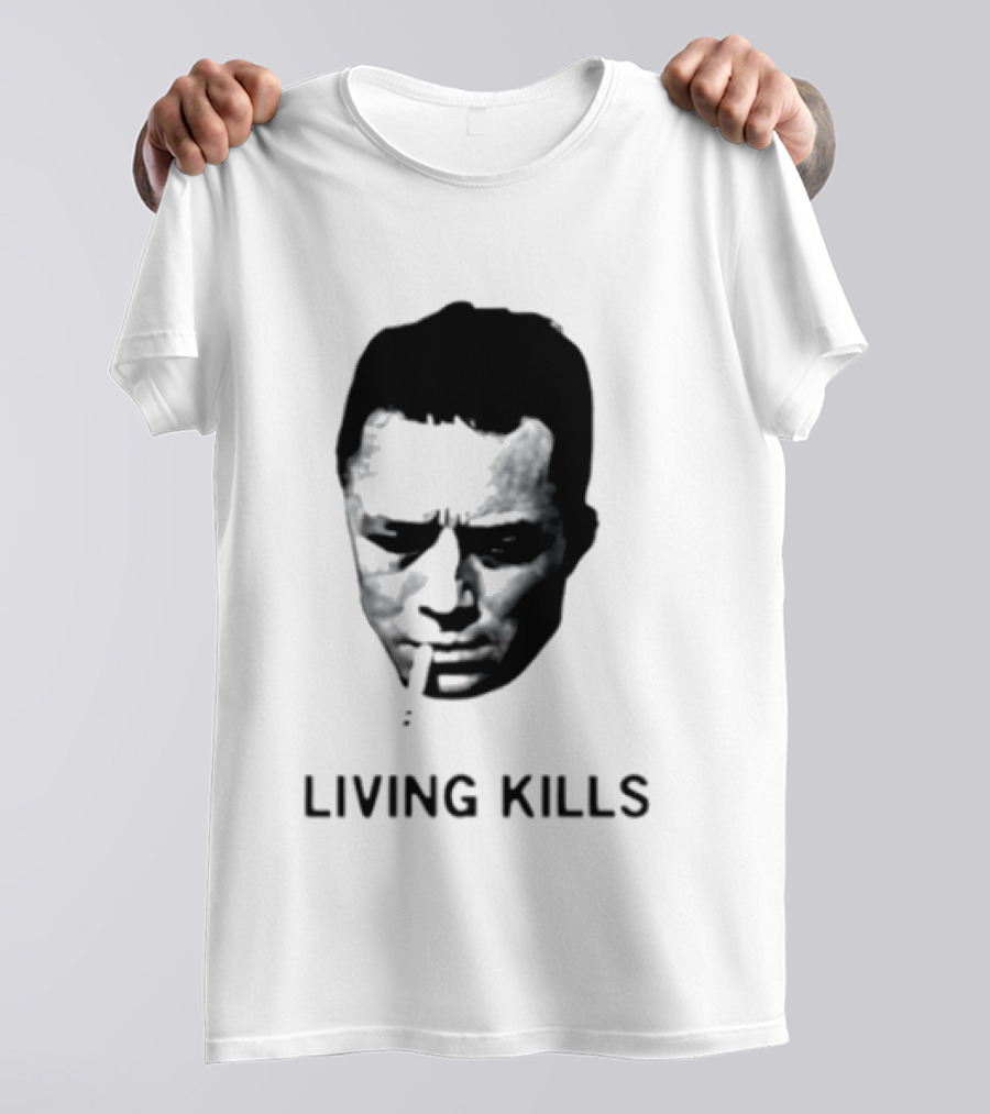 Living Kills Albert Camus Smoking T-Shirt
