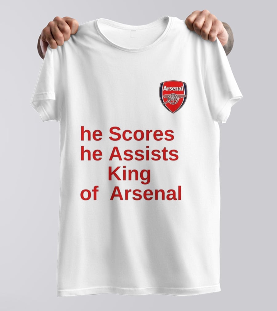 B﻿ukayo Saka He Scores He Assists King Of Arsenal T-Shirt