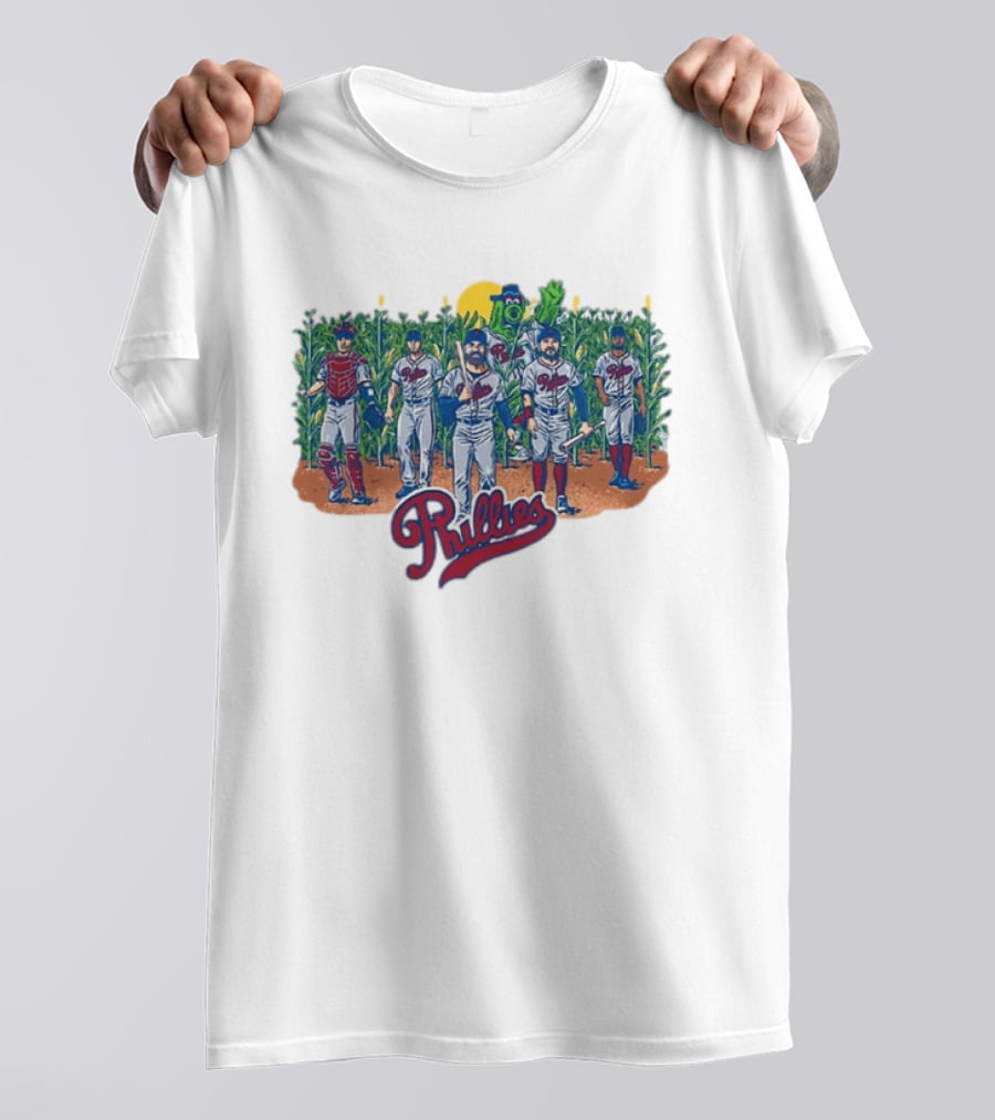 Phillies Field Of Dreams 2026 Players Cornfield Mascot Phillies T-Shirt