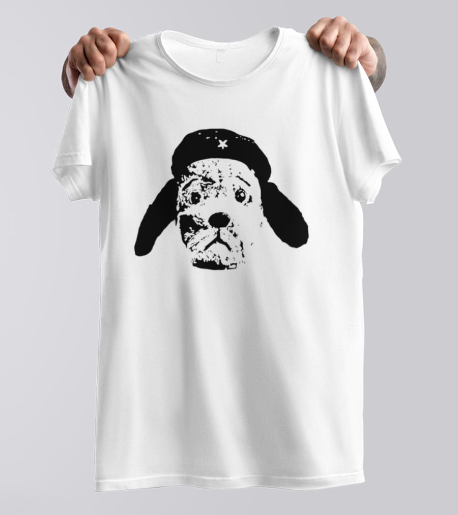 Che Guevara Dog Parody Beret Icon With Star T-Shirt