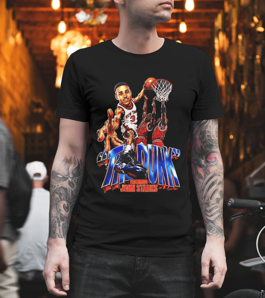 The Dunk Featuring John Starks Chicago Bulls NBA T-Shirt