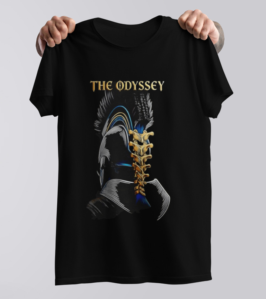 The Odyssey 2026 Agamemnon Warrior Helmet And Spine T-Shirt