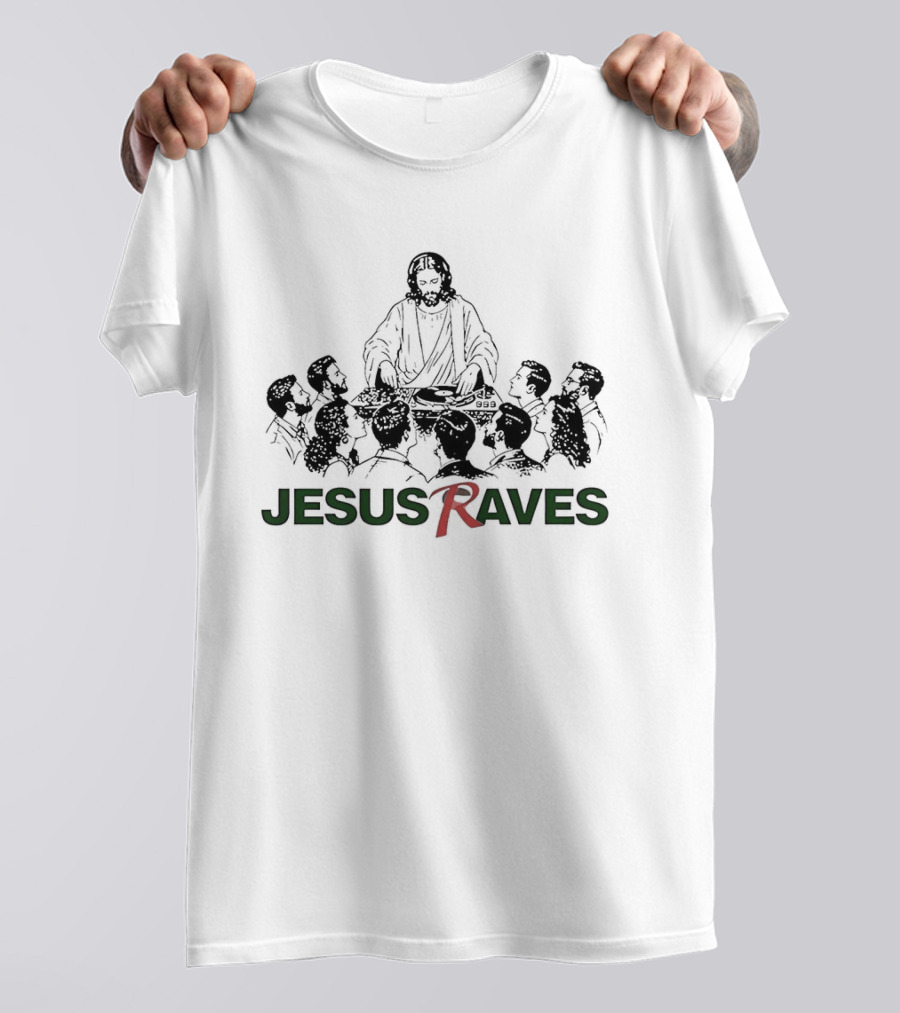 Jesus Raves DJ Party Music Celebration T-Shirt