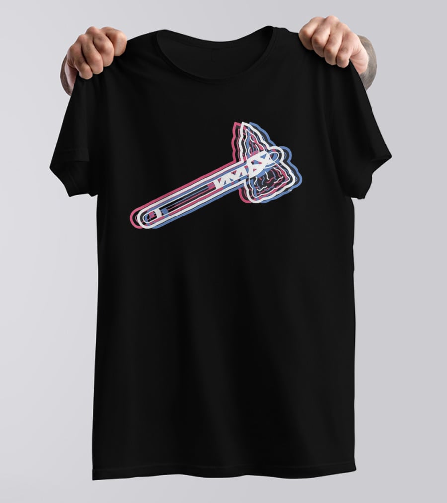 Atlanta Braves 2026 Glitch MLB Tomahawk T-Shirt
