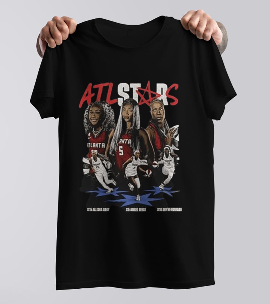 ATL Stars Allisha Gray Angel Reese Kiyvve Terrell Atlanta Dream All Star Game 2026 T-Shirt