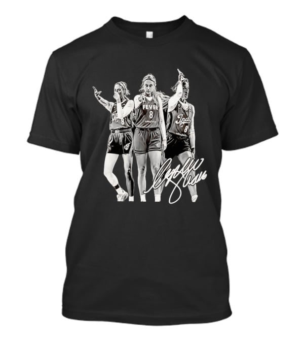 Fever 8 Salesforce Indy Caitlin Clark Signature T-Shirt