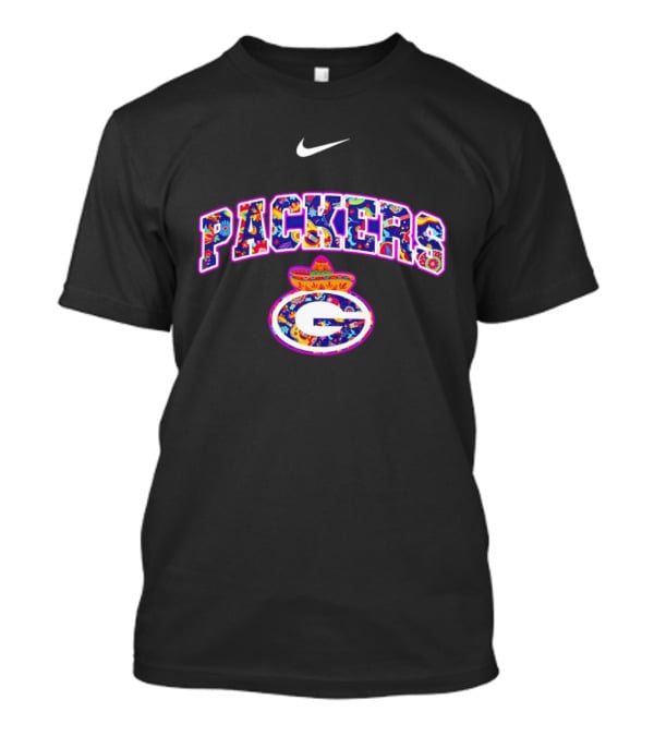 Packers Nike Hispanic Heritage Fiesta With Sombrero And Floral T-Shirt