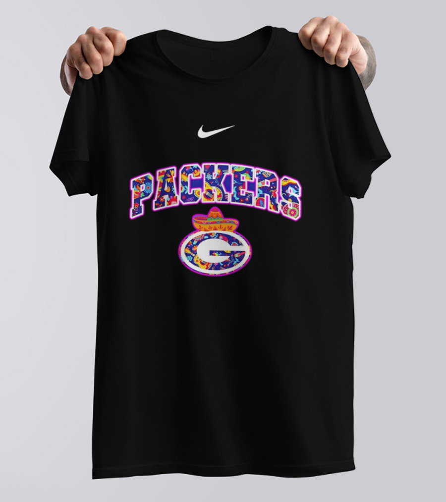 Packers Nike Hispanic Heritage Fiesta With Sombrero And Floral T-Shirt