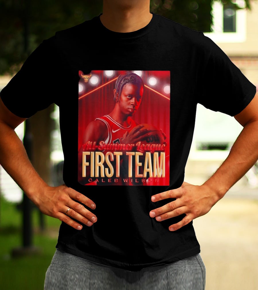 All Summer League First Team Caleb Wilson Basketball 2026 T-Shirt