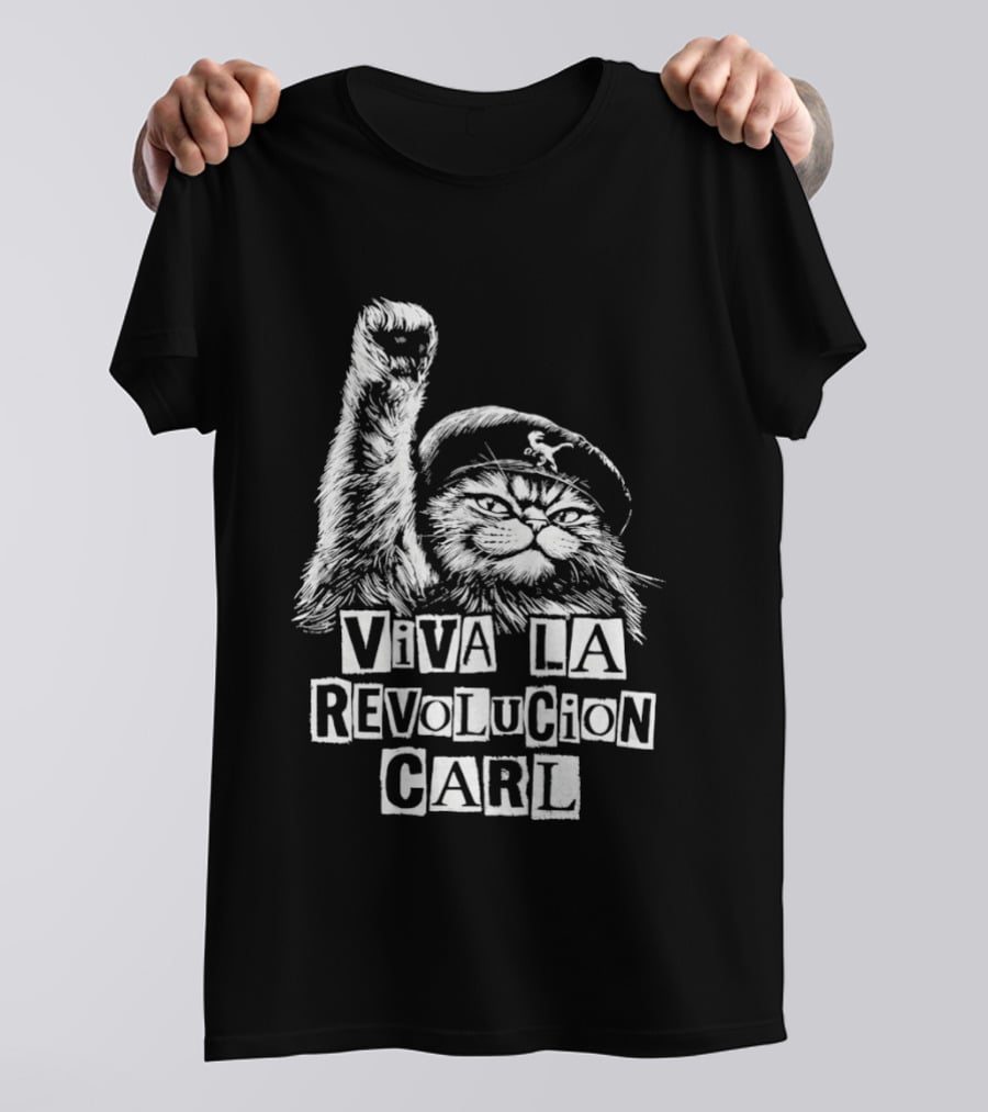 Viva La Revolucion Carl Cat Dungeon Crawler Carl T-Shirt