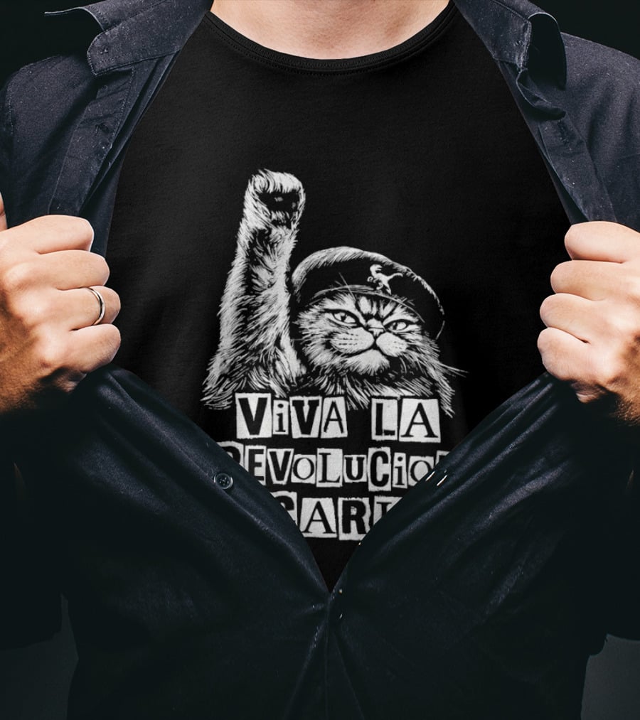 Viva La Revolucion Carl Cat Dungeon Crawler Carl T-Shirt