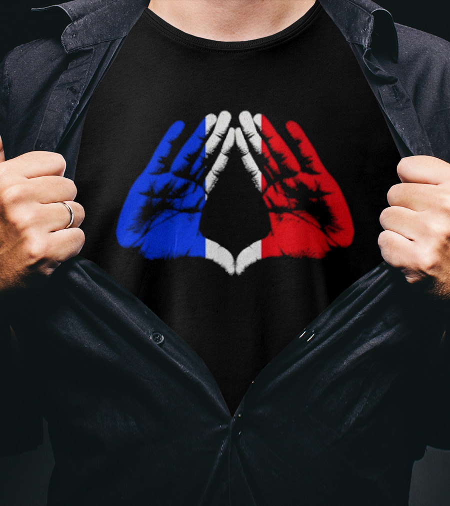 Reasonable Doubt 30th Anniversary Paris Tour French Flag Hands Icon J Z30 T-Shirt