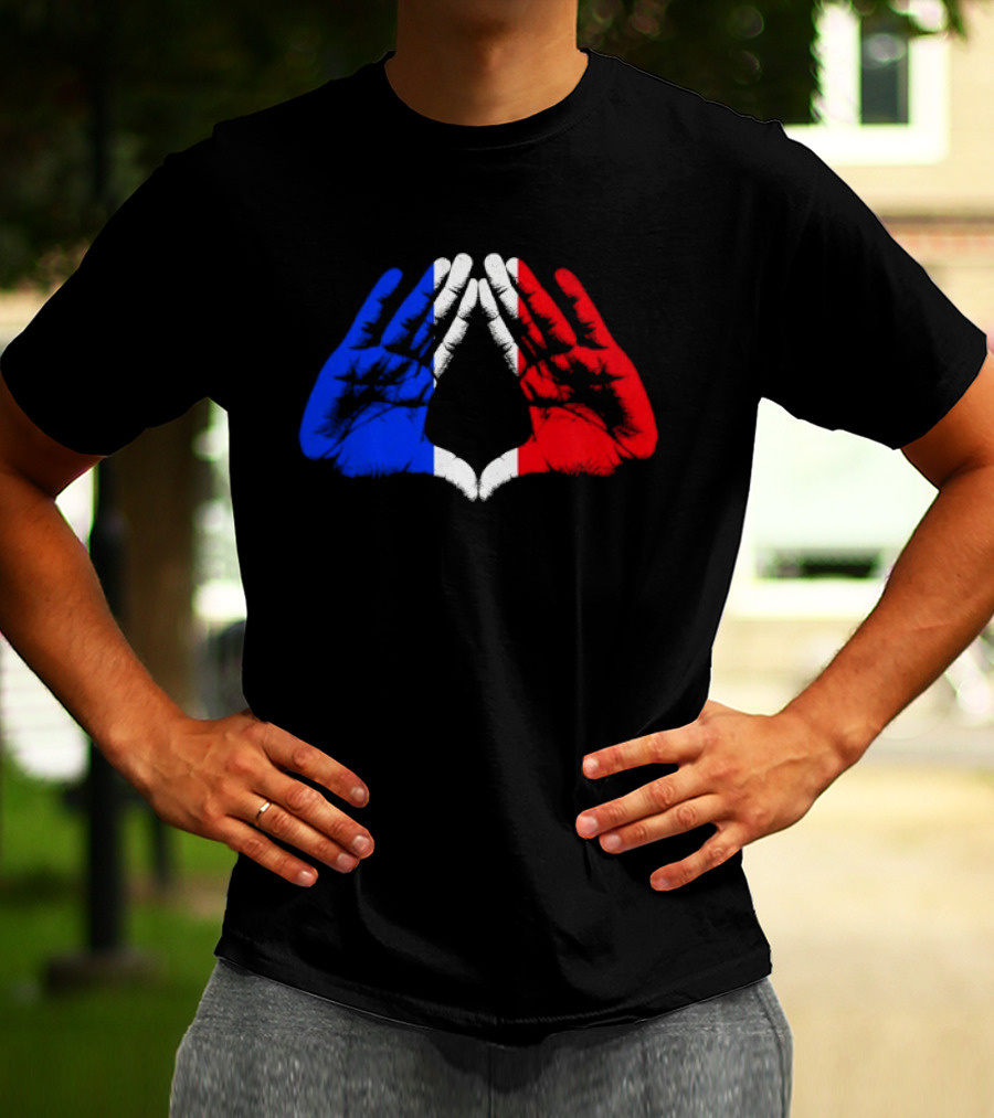Reasonable Doubt 30th Anniversary Paris Tour French Flag Hands Icon J Z30 T-Shirt