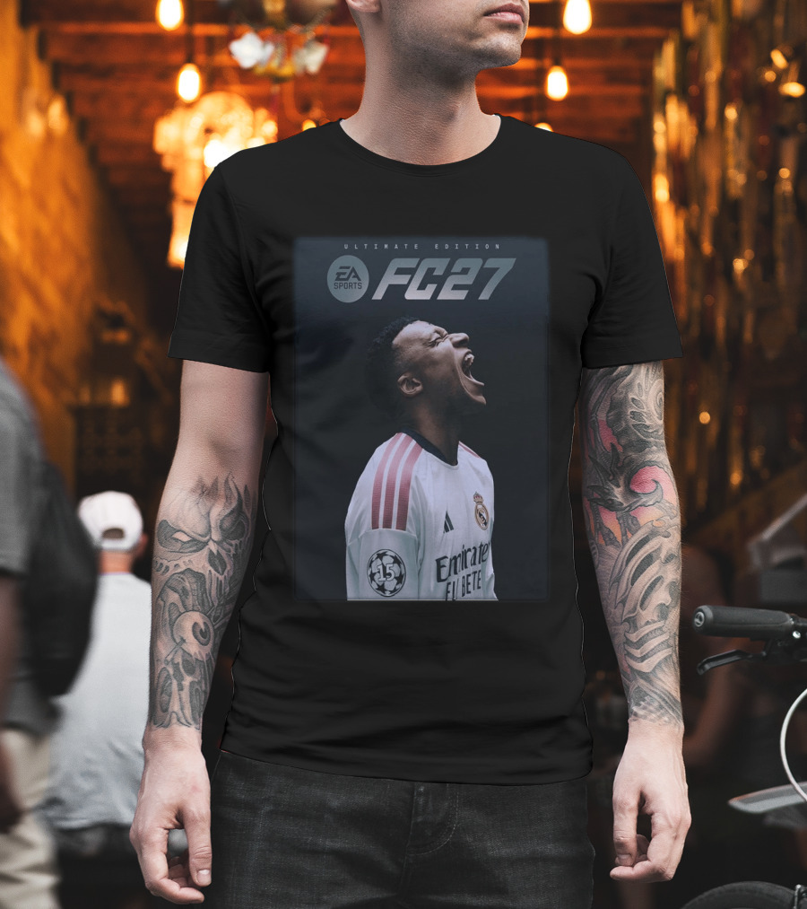 EA Sports FC 27 Ultimate Edition Kylian Mbappé Real Madrid Fútbol Club 2023 T-Shirt